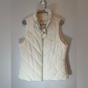 Michael Kors Cream Quilted Vest